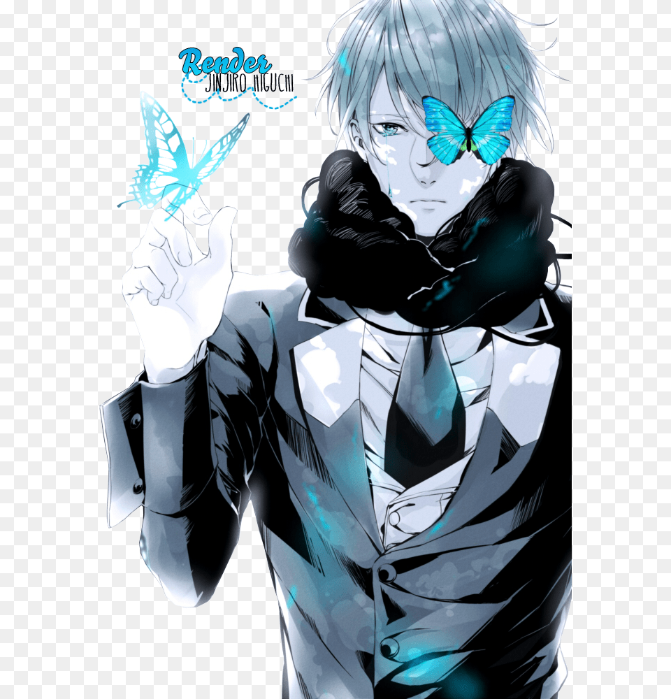 Render Blue By Jinjiro Higuchi Anime Boy Blue, Book, Comics, Publication, Adult Png