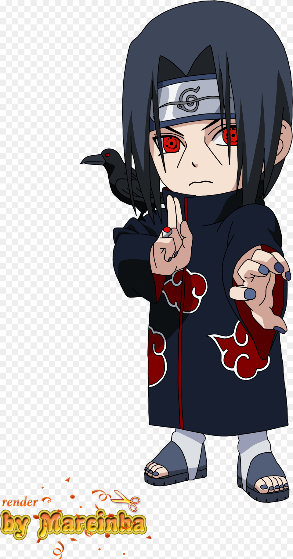 Render Chibi Itachi By Marcinha Itachi Uchiha Chibi, Book, Comics, Publication, Person Png Image