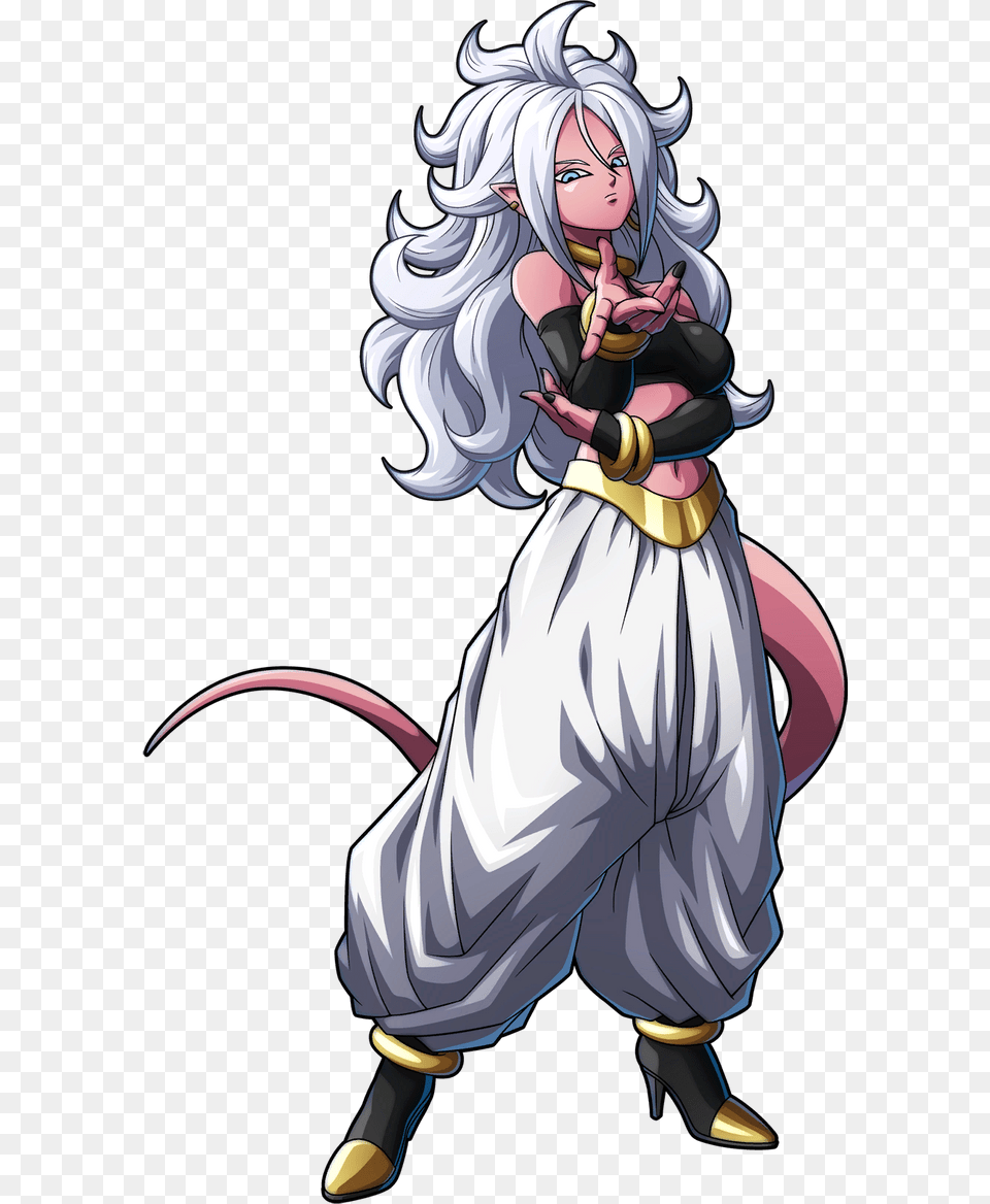 Render Dbfighterz Android 21 By Purplehato Dc1g5h6 Dragon Ball Fighterz Majin Buu, Publication, Book, Comics, Adult Free Png Download