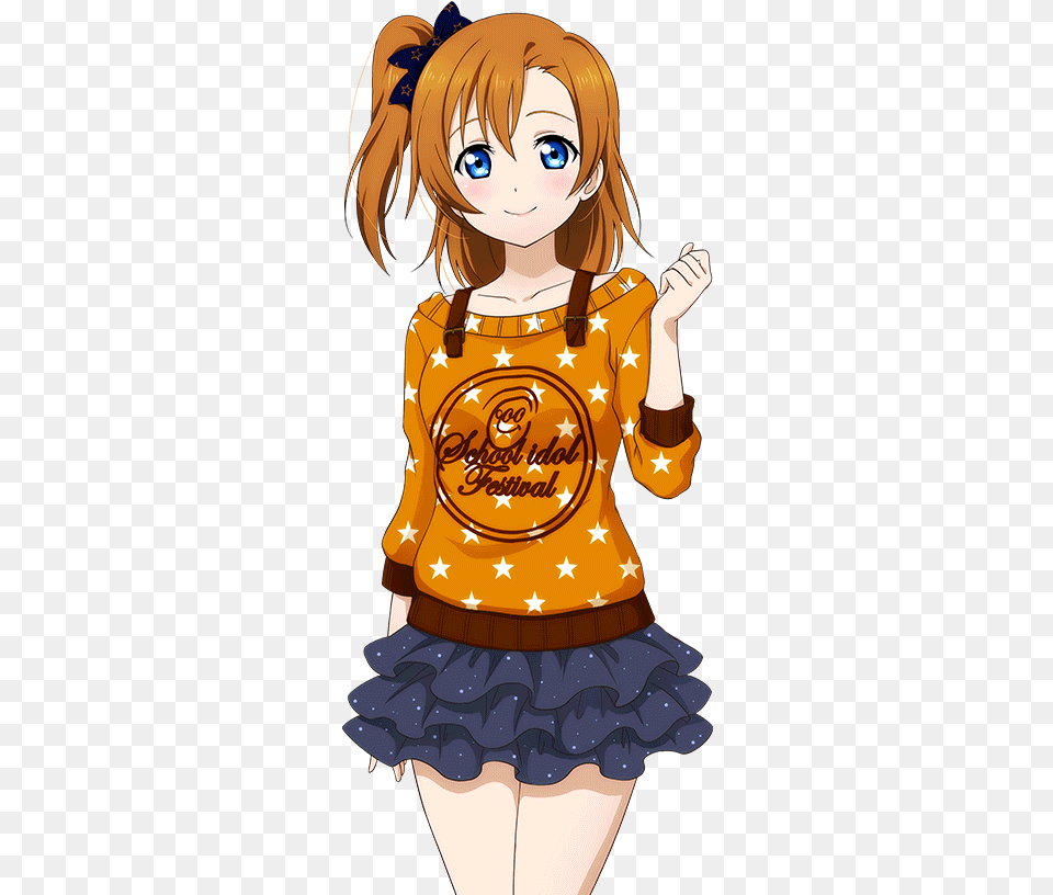 Render Honoka Love Live With Honoka Love Kousaka Transparent, Book, Comics, Publication, Child Png Image