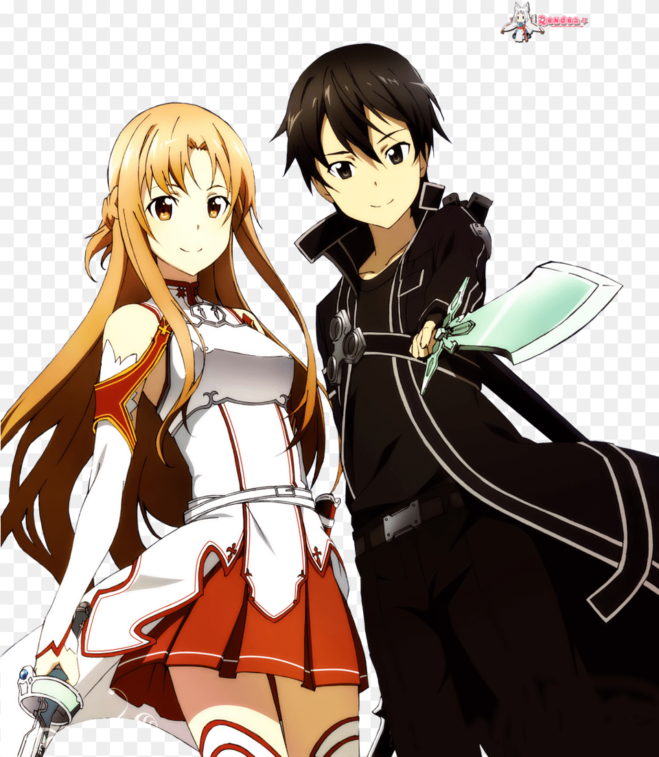 Render Kirito And Asuna S A O By Nio Nyan D7r5gn7 Kirito And Asuna Render, Publication, Book, Comics, Adult Free Transparent Png