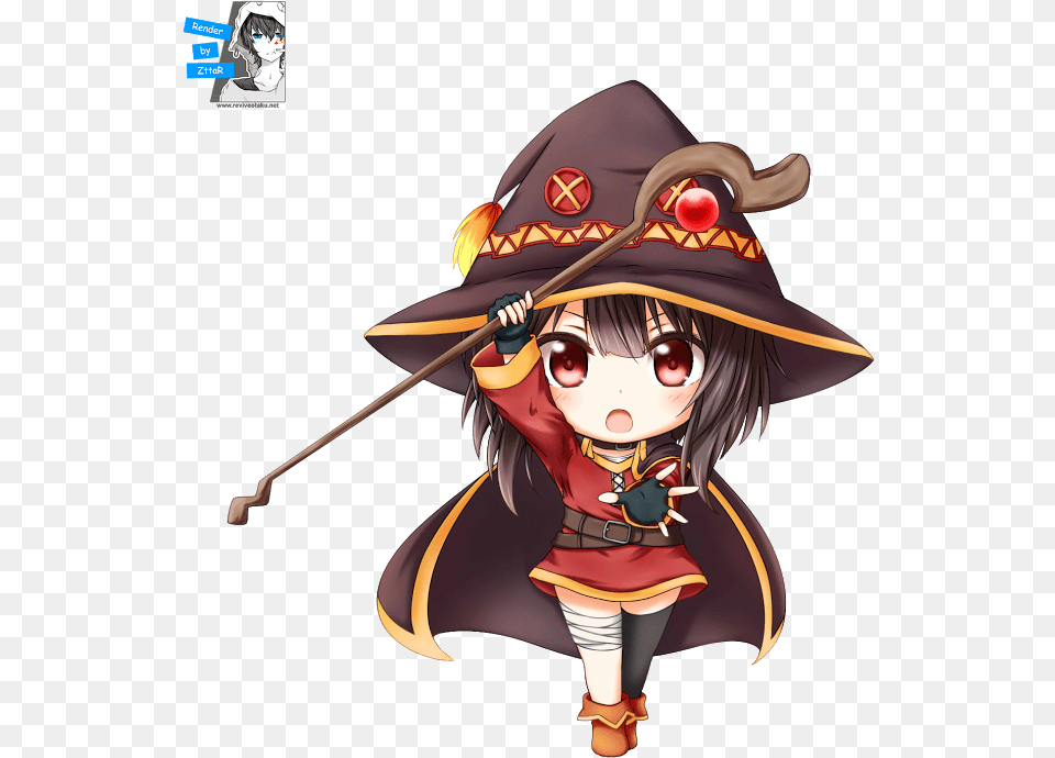 Render Megumin Chibi Tf2 Memes 2018, Book, Comics, Publication, Baby Free Png