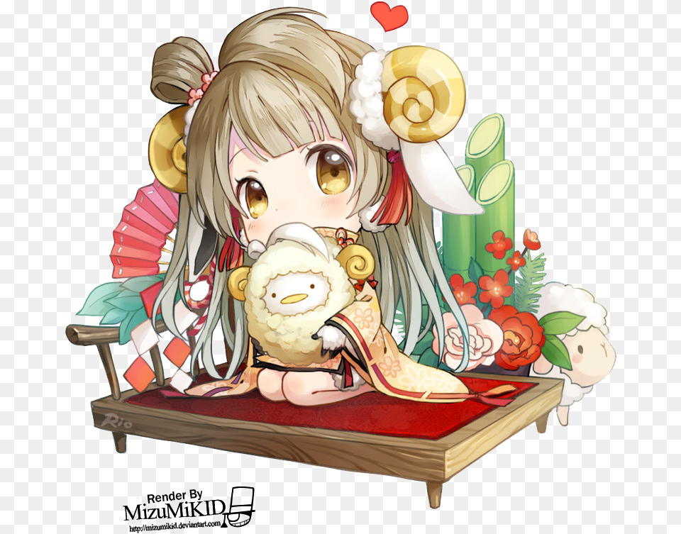 Render Minami Kotori By Mizumikid U39s Love Live Chibi, Book, Comics, Publication, Baby Free Transparent Png