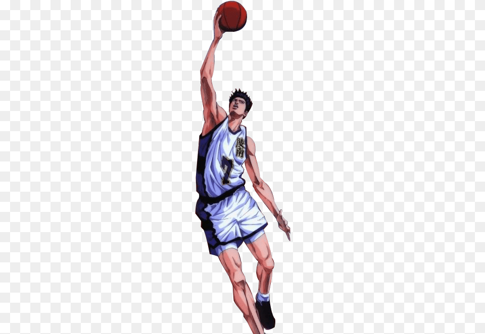 Render Photo Sendoh Shot Slam Dunk Anime, Ball, Basketball, Basketball (ball), Person Free Transparent Png