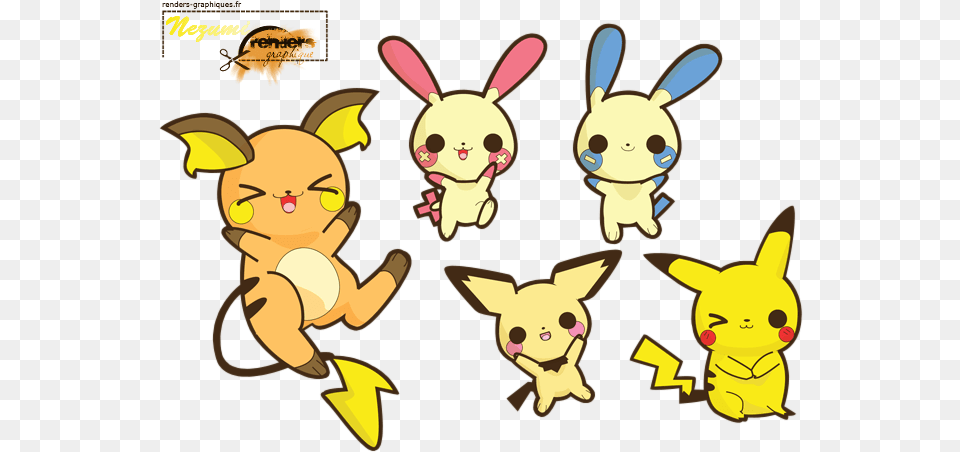 Render Pokemon Kawaii Minun And Plusle, Baby, Person, Face, Head Free Png Download