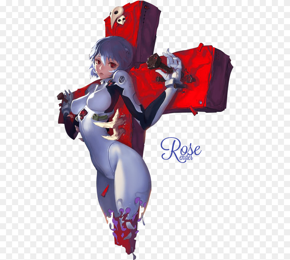 Render Rei Ayanami Evangelion Rei Ayanami, Book, Comics, Publication, Adult Png