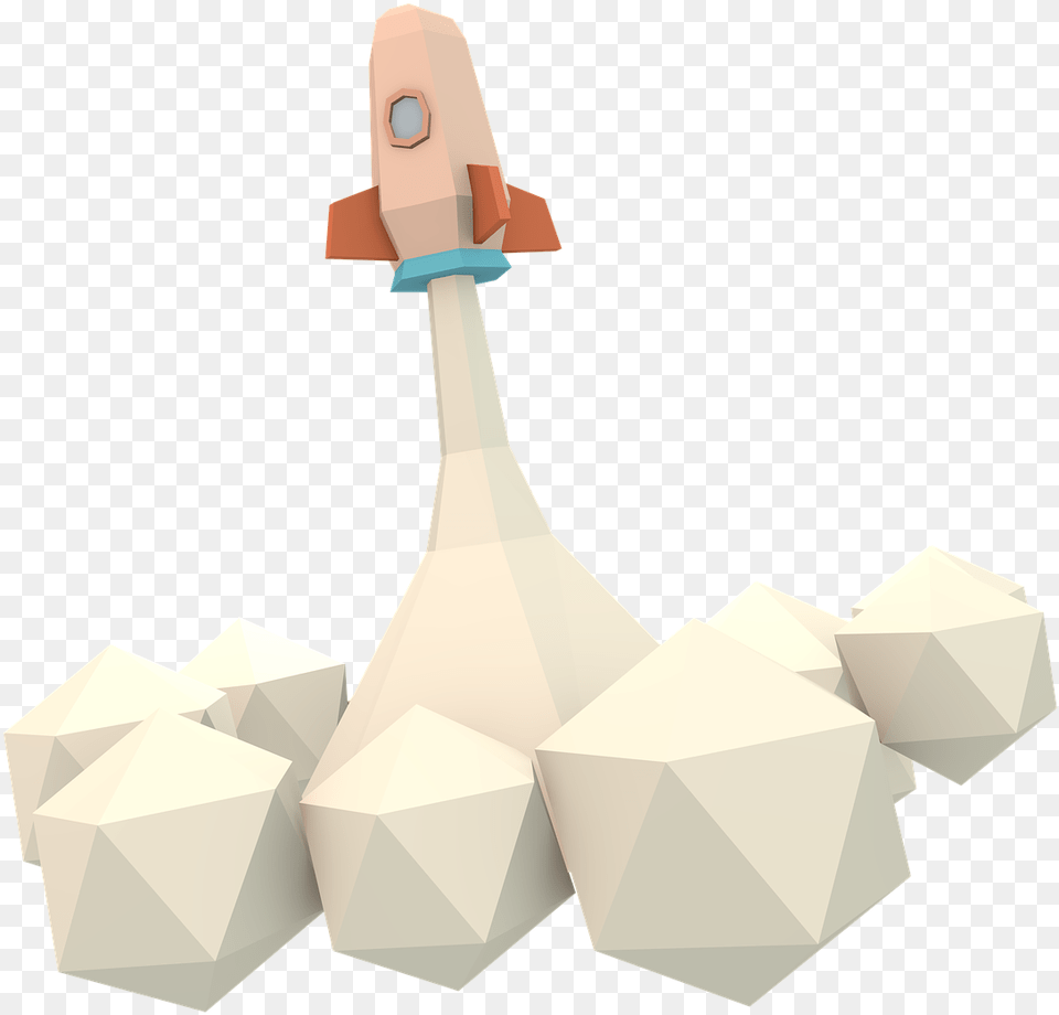 Render Rocket Low Picture Origami Paper Free Png