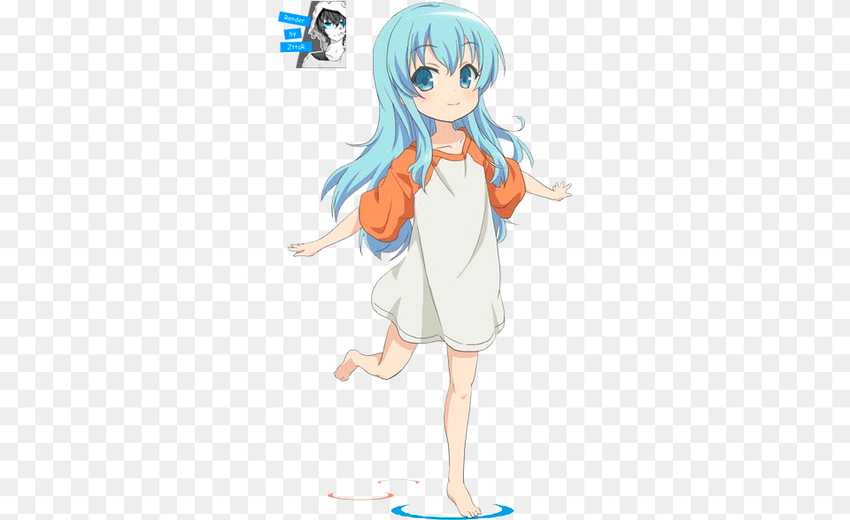 Render Sora No Method Noel Anime Girl Drinking Koolaid, Book, Comics, Publication, Person Free Transparent Png