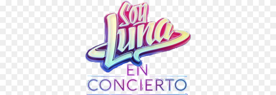 Render Soy Luna Calligraphy, Purple, Light Png Image