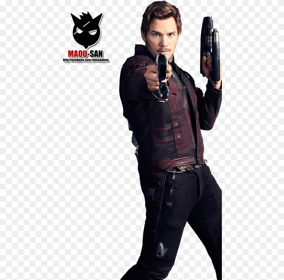 Render Star Lord Black Panther Guardians Of The Galaxy, Weapon, Photography, Jacket, Handgun Free Png