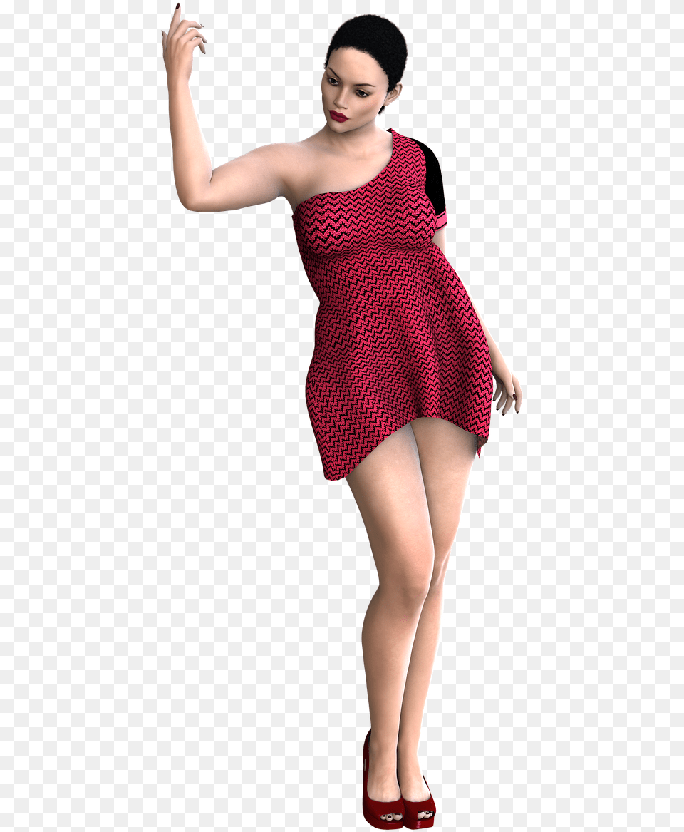 Render Transparent Background Woman Standing No Background, Adult, Shoe, Person, Formal Wear Free Png