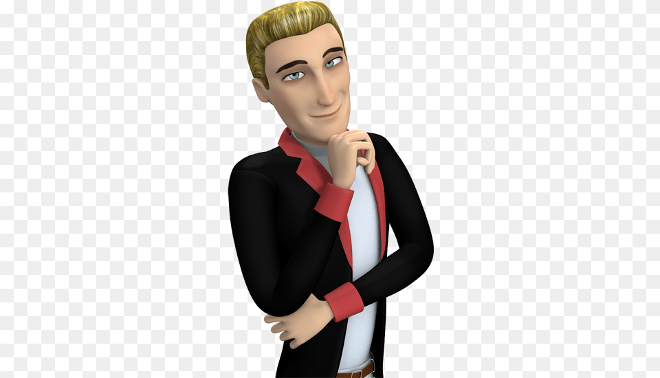 Rendered Image From Cartoon Charming Guy Added 3d Cartoon Character, Accessories, Tie, Person, Woman Free Png Download