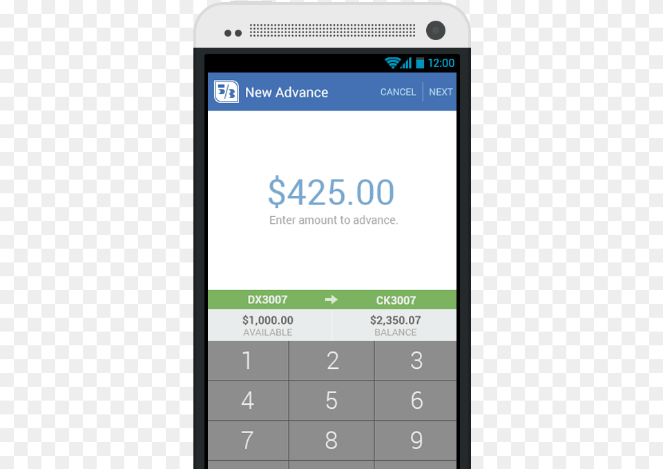 Rendering Of Account Balance Displayed From Fifth Third, Electronics, Mobile Phone, Phone, Text Free Transparent Png