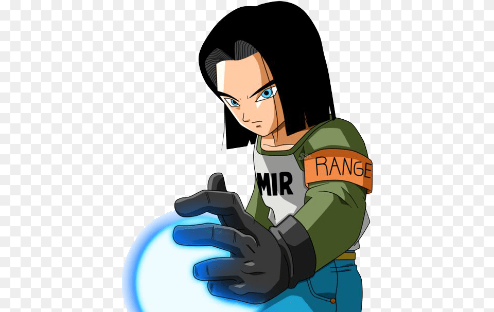 Renders Backgrounds Logos Android 17 Super Androide 17 Dragon Ball Super, Glove, Clothing, Cleaning, Person Free Png