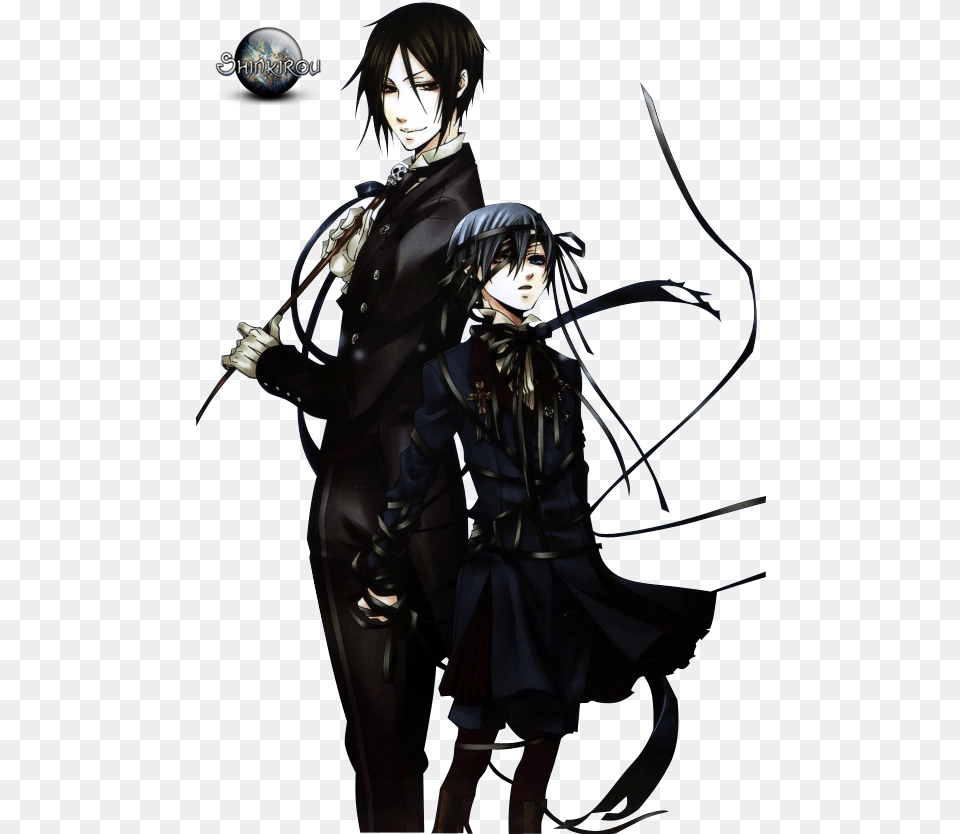 Renders Ciel Sebastian Kuroshitsuji Black Butler Sebastian And Ciel Render, Adult, Publication, Person, Woman Free Png Download