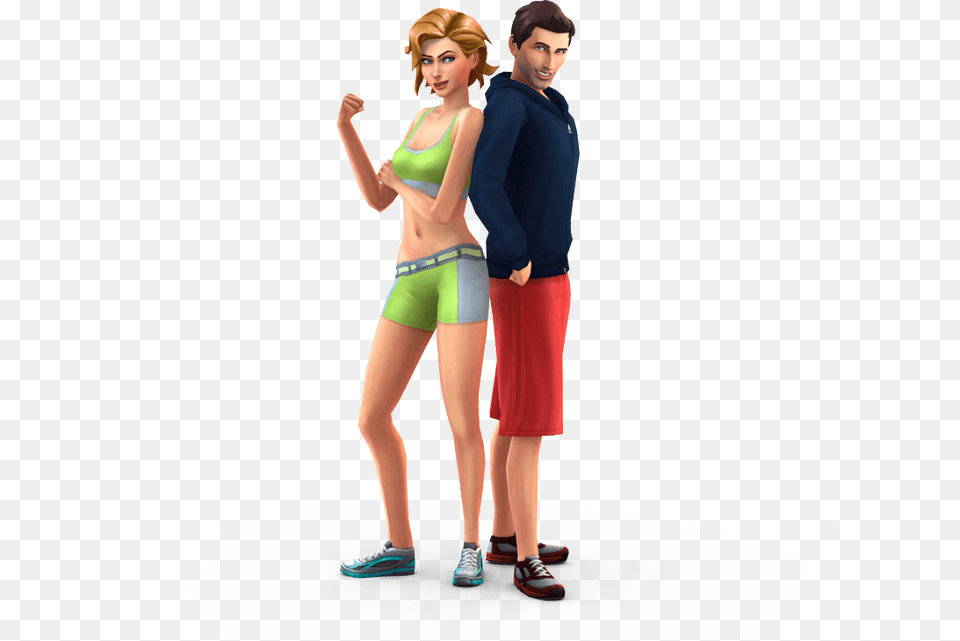 Renders De Los Sims Y Nuevo Logo De Ea Del Simmer, Shorts, Clothing, Adult, Person Free Transparent Png