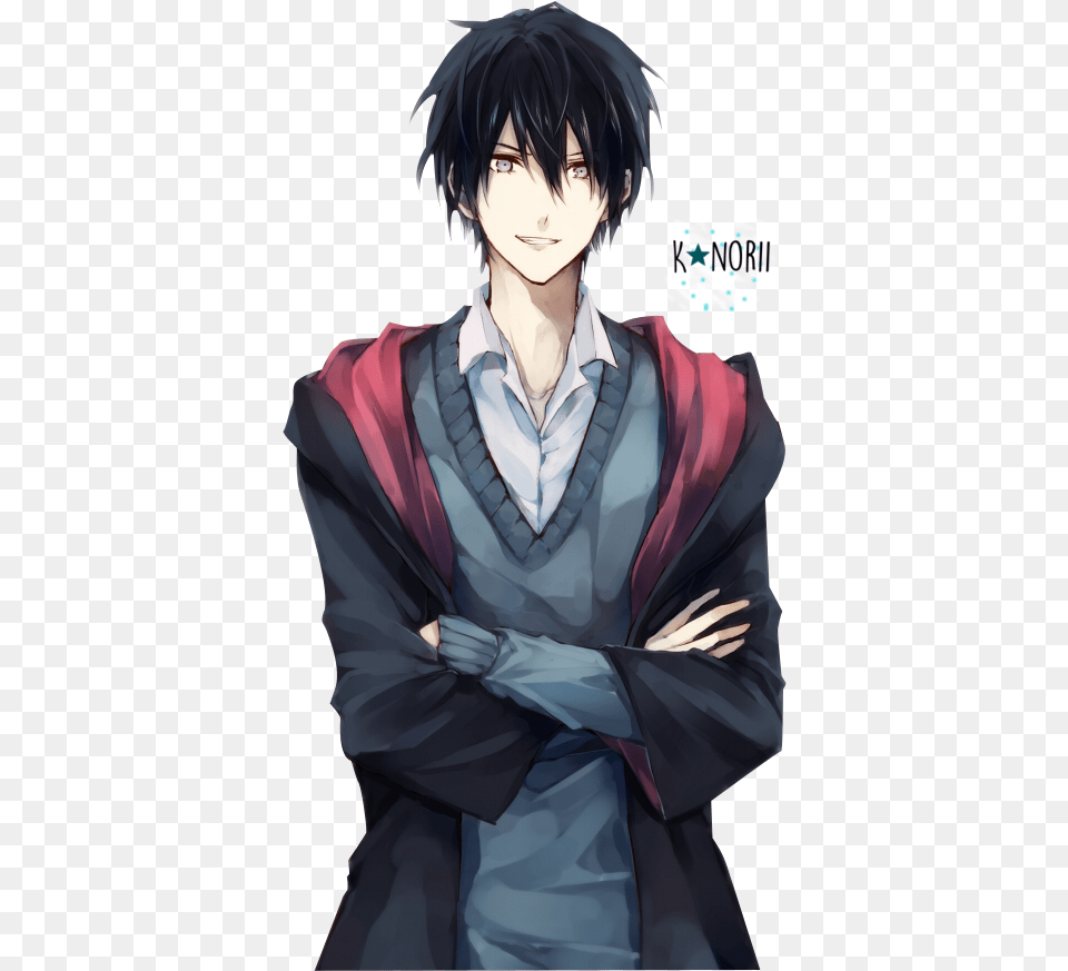 Renders Sirius Black Harry Potter Anime Anime Boy With Black Hair, Publication, Book, Comics, Person Png