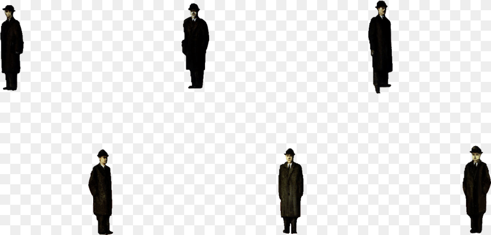 Rene Magritte Golconda, Clothing, Coat, Jacket, Long Sleeve Png
