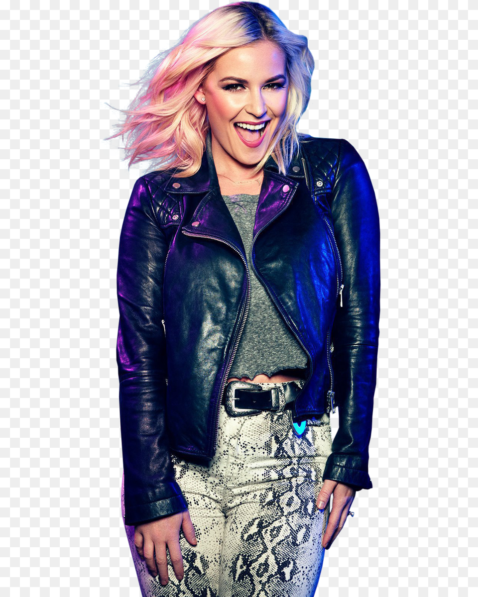 Renee Young Leather Pants, Clothing, Coat, Jacket, Face Png Image