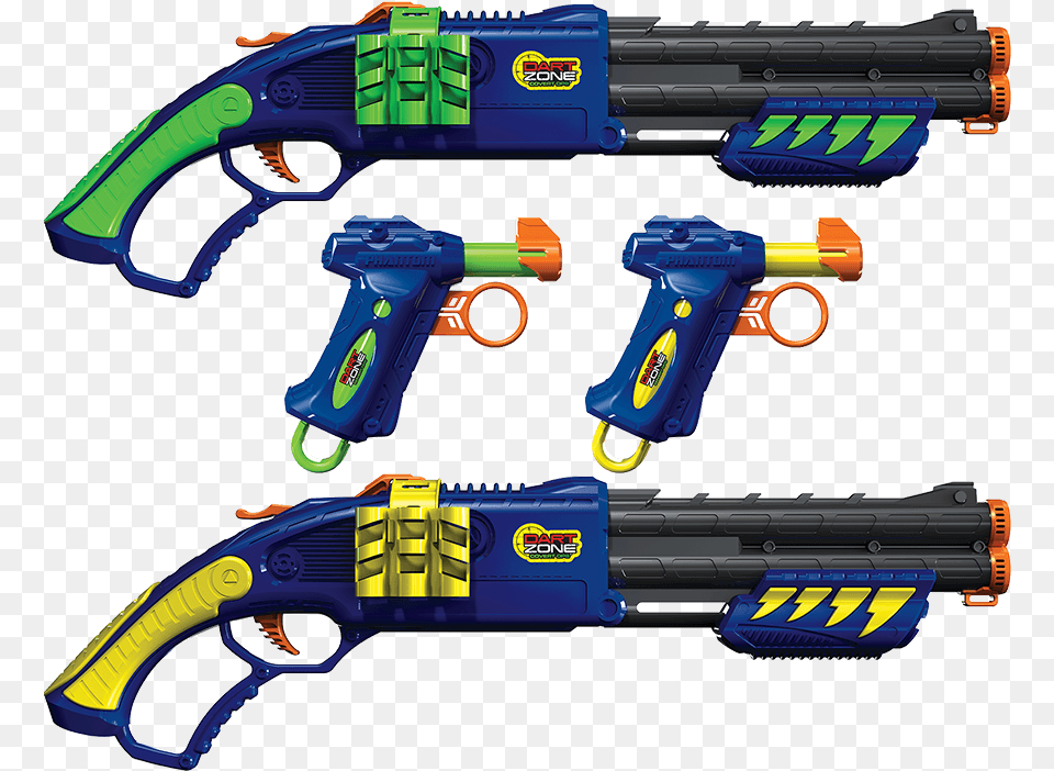 Renegade Dart Blaster By Dart Zone Dart Zone Quad Pack, Toy, Gun, Weapon, Water Gun Png