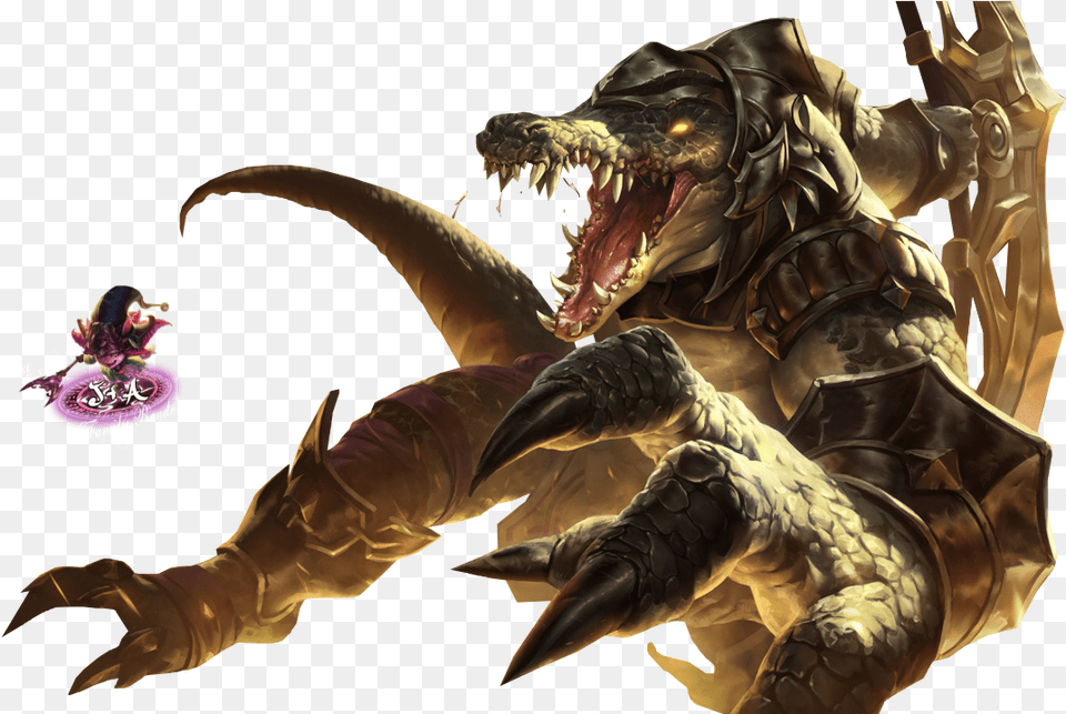 Renekton Splash 2014 Render League Of Legends Renekton Skins, Dragon, Electronics, Hardware, Person Png