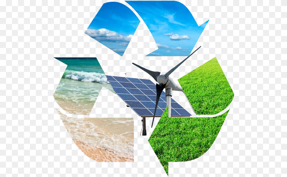 Renewable Energy Sustainable Energy Transparent, Recycling Symbol, Symbol, Machine, Outdoors Free Png
