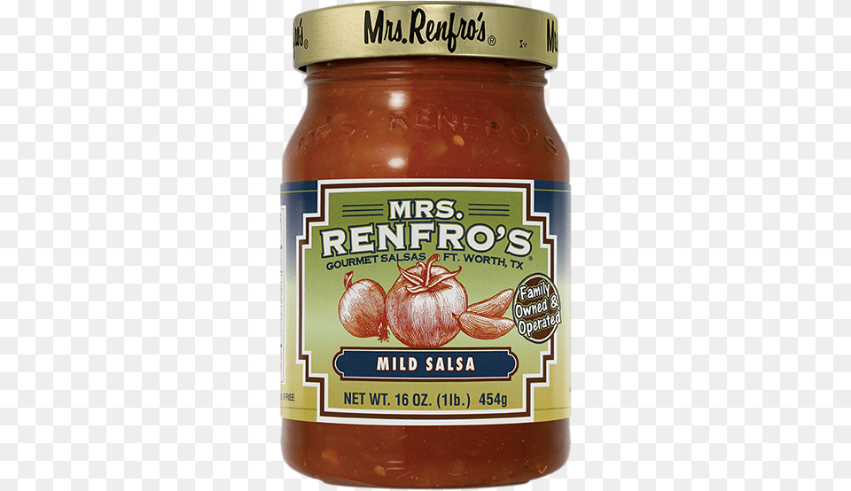 Renfro S Mild Salsa Mrs Renfro39s Medium Salsa, Food, Ketchup, Relish, Jar Png