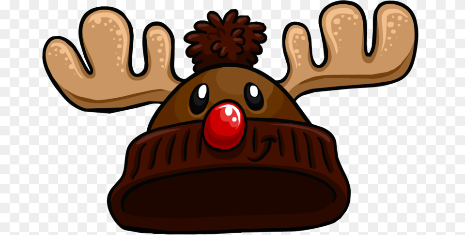 Reno Navidad Club Penguin Christmas Hat Full Size Club Penguin Christmas Items, Animal, Mammal, Moose, Wildlife Png