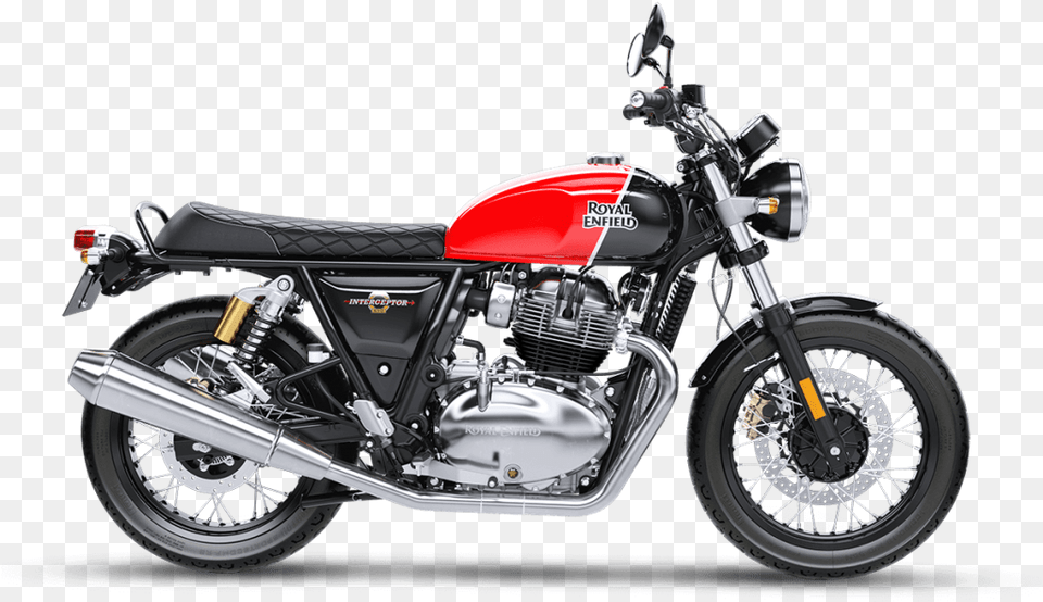 Rent At Manali Royal Enfield Interceptor 650 Red, Machine, Spoke, Wheel, Motor Free Png Download