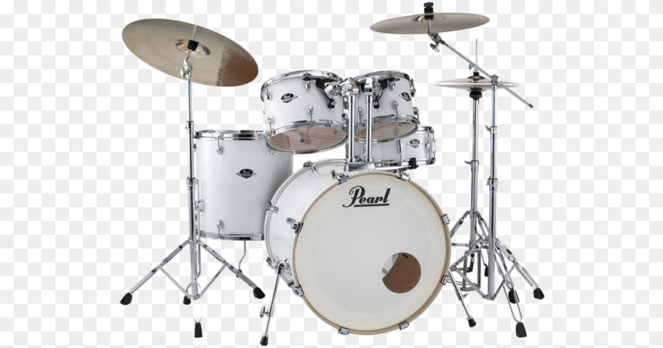 Rent Drums Marbella Pearl Export White, Musical Instrument, Drum, Percussion Free Transparent Png