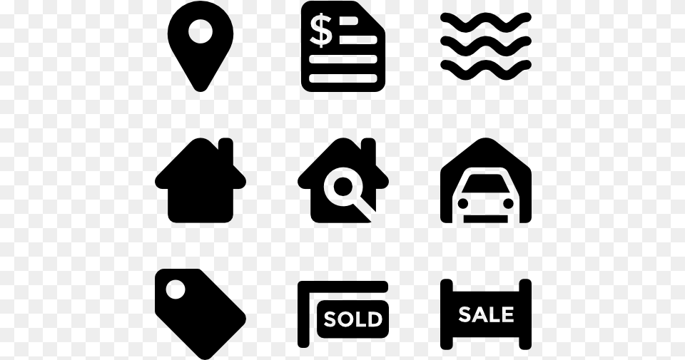 Rent Icon, Gray Free Png Download