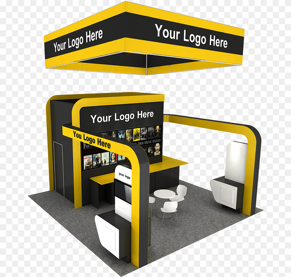 Rental Booth Signage, Kiosk, Table, Furniture, Indoors Free Png