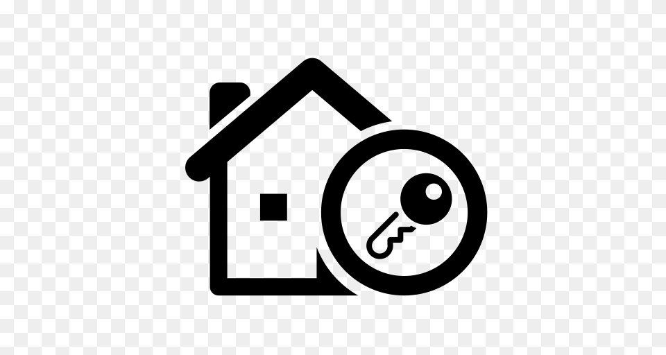 Rental House Key Transport Icon With And Vector Format, Gray Free Png Download