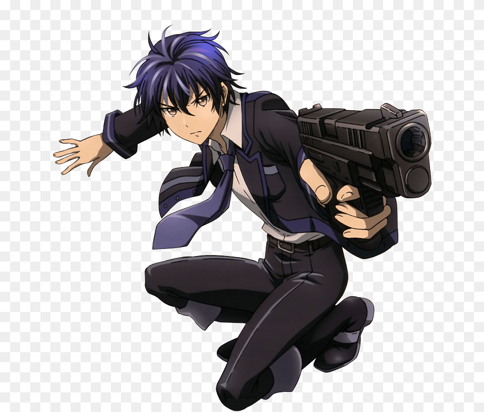 Rentarou Reference Black Bullet Rentaro Render, Book, Comics, Publication, Adult Png