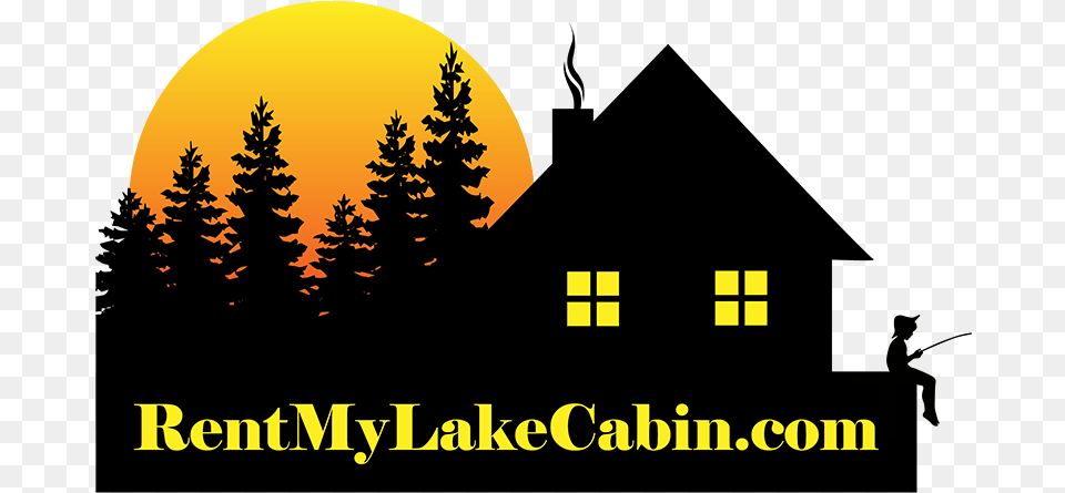 Rentmylakecabin Com Lake House Silhouette Clip Art, Plant, Tree, Vegetation, Fir Free Transparent Png