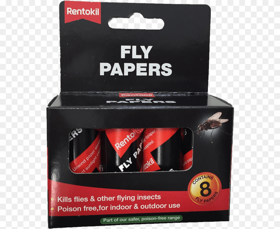 Rentokil Fly Papers Bullet, Box, Bottle, Can, Tin Free Png