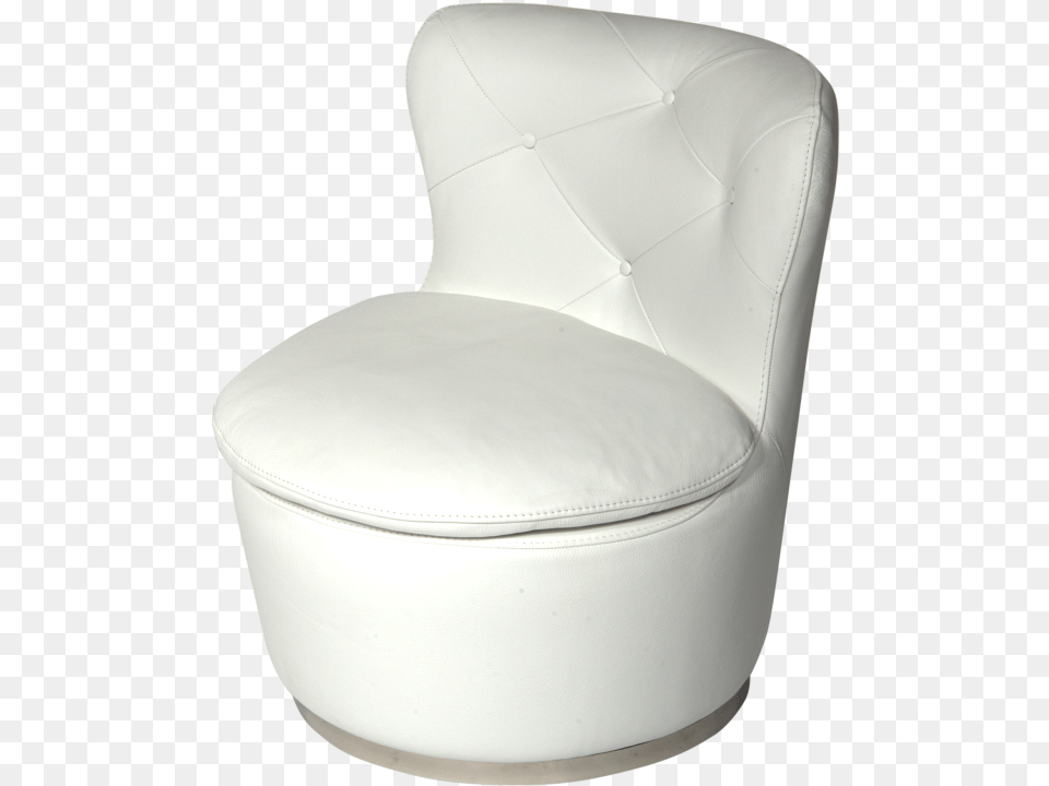 Renzo Snow White Italian Leather Swivel Modern Accent Cubeta De Plastico 19 Litros, Furniture, Chair Free Transparent Png