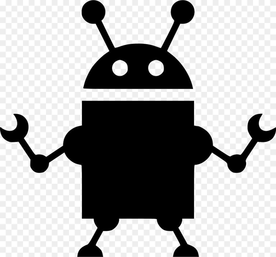Repair Droid Robot Icons, Stencil, Nature, Outdoors, Snow Png Image