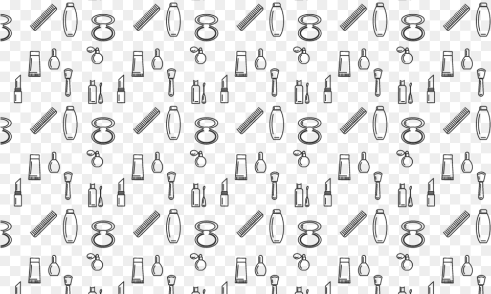 Repeatable Makeup Background Vector, Gray Png