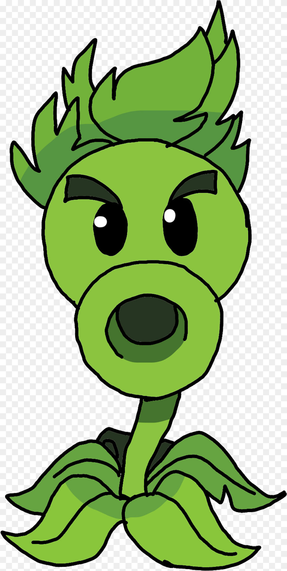 Repeater Pvz Cartoon, Green, Baby, Person, Face Png Image