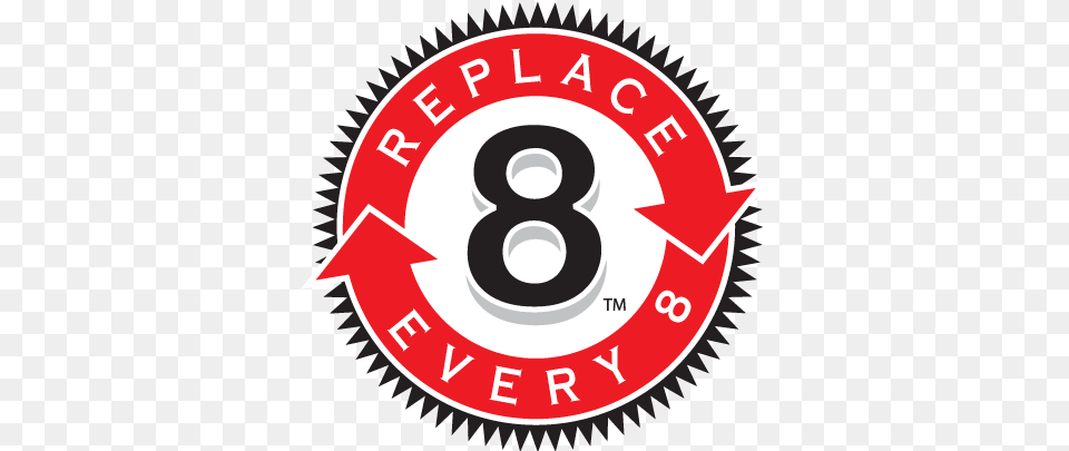 Replace Every 8 Mattress Firm Replace 8, Symbol, Text, Number, Disk Png