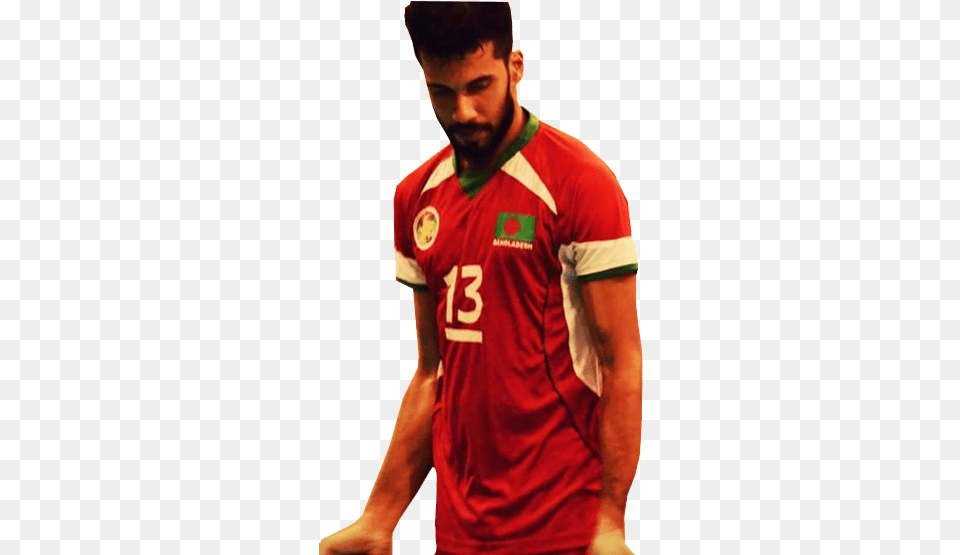 Replace Saeed Al Zabir Photo From Players Football Player, Clothing, Face, Head, Shirt Free Transparent Png