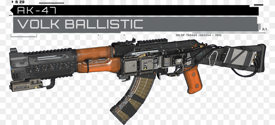 Replaces Ak 47 With Volk From Call Of Duty Infinite, Firearm, Gun, Rifle, Weapon Free Transparent Png