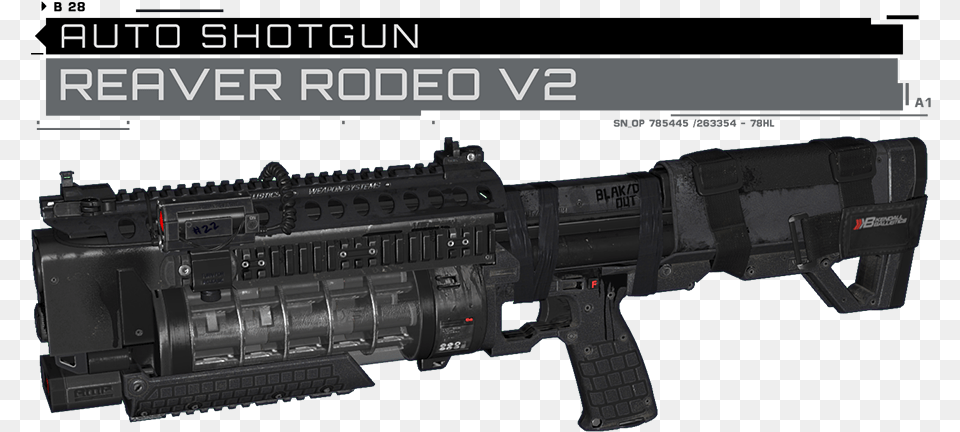Replaces Auto Shotgun With Reaver Rodeo Shotgun From Reaver Rodeo Cod, Firearm, Gun, Rifle, Weapon Png Image