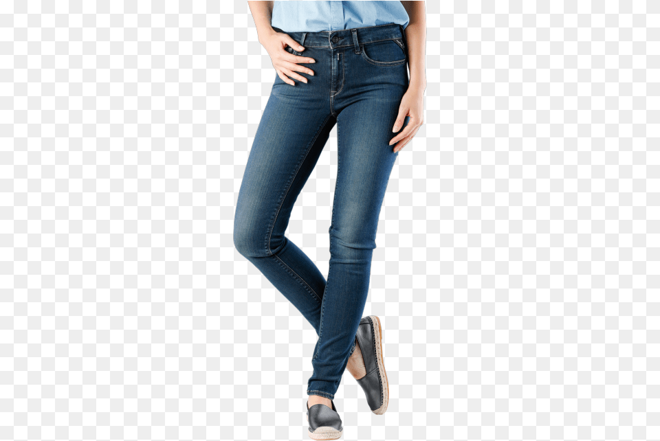Replay Jeans Luz High Waisted 04d Pocket, Clothing, Pants, Female, Girl Png Image