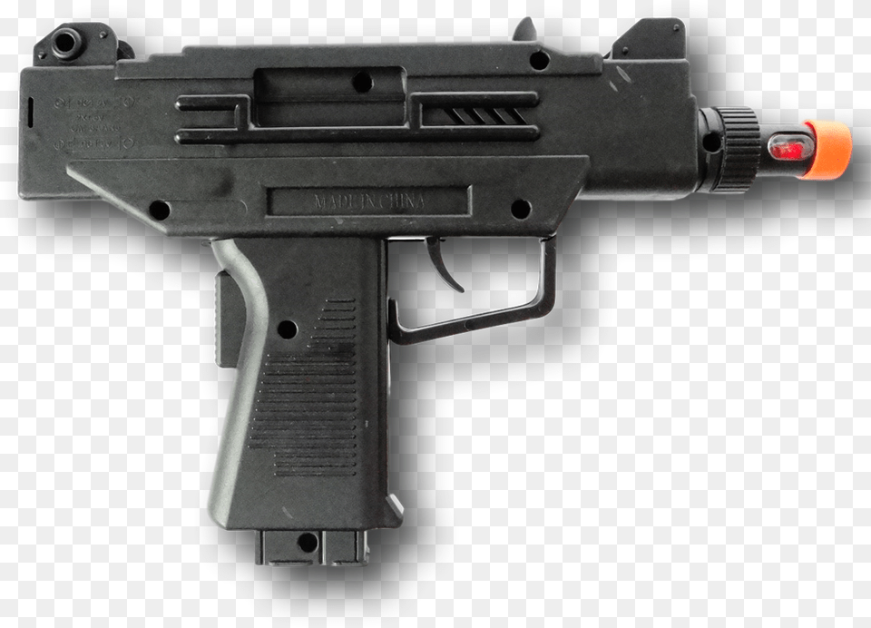 Replica Mini Uzi Toy Gun Rubber Johnnies Masks Toy Gun Transparent, Firearm, Handgun, Weapon, Machine Gun Free Png Download