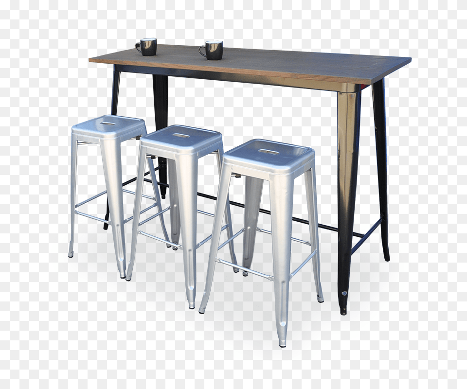 Replica Tolix Bar Stools, Dining Table, Furniture, Table, Bar Stool Free Png Download