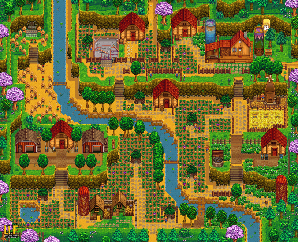 Replies 4 Retweets 95 Likes Stardew Valley Hilltop Farm Design, Neighborhood, Architecture, Building, Housing Free Png Download