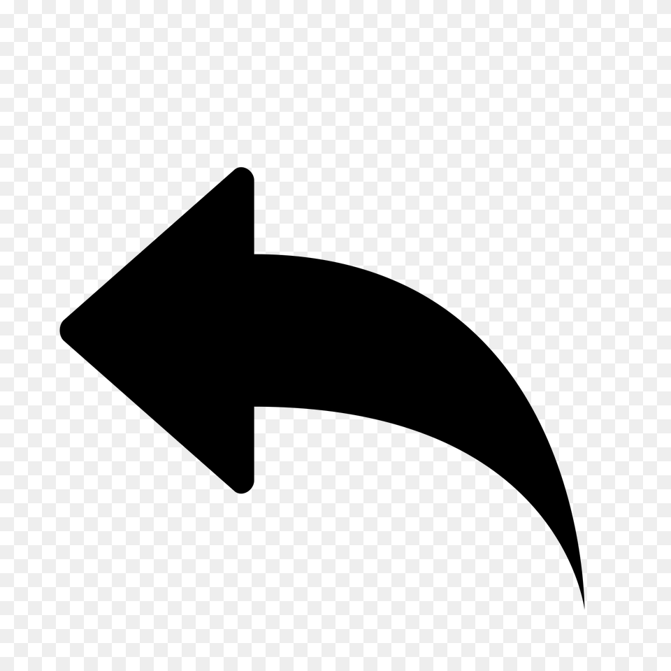 Reply Arrow Icon, Gray Png Image