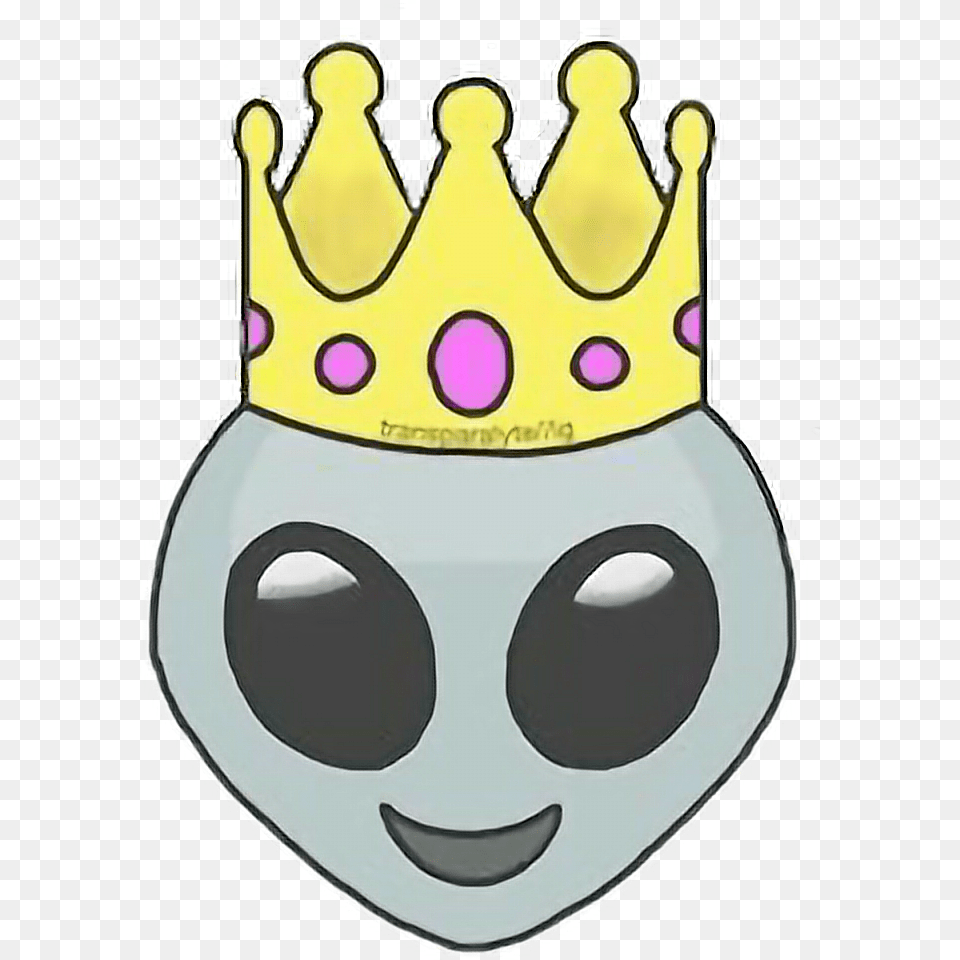 Report Abuse Alien With Crown, Accessories, Jewelry, Animal, Bird Png